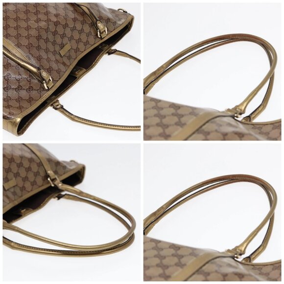 GUCCI GG Crystal Tote Bag Gold Tone Gold 197958 Auth ki4759 - Picture 16 of 16